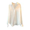 Elegant Satin Loose Women Shirt Spring Turn-down Collar Ladies Blouse Autumn Vintage Casual Button Silk Tops - Image 22