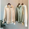 Elegant Satin Loose Women Shirt Spring Turn-down Collar Ladies Blouse Autumn Vintage Casual Button Silk Tops - Image 25