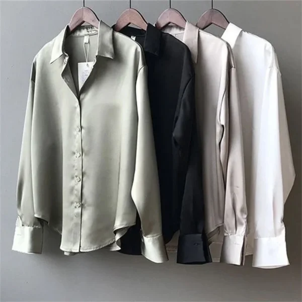 Woman Spring Autumn Style Blouses Shirts Lady Casual Long Sleeve Turn-down Collar Blusas Tops DF4849 - Image 16