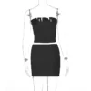 Hugcitar Solid Sleeveless Folds Tube Crop Top Skirts 2 Piece Matching Set Summer Fashion Streetwear Beach Clothing Drop Shipping - Image 20