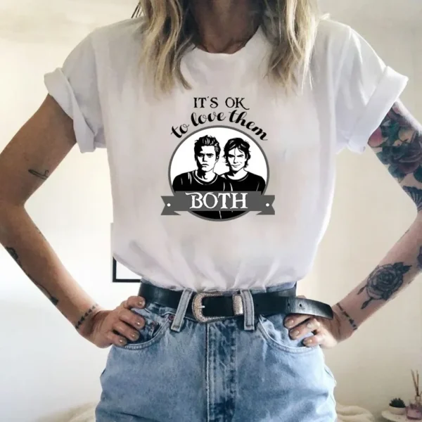 The Vampire Diaries Women's T-shirT Summer Loose Top Female T Shirt Harajuku Ulzzang Clothes Casual O-neck Ladies Tees Top Shirt - Image 8