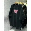 KUSAHIKI Retro Bow Print Women's Summer T-shirt - Image 6