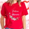 Bridal Shower Wedding T-shirt French Women Bachelorette EVJF Party Tshirt Future Bride Y2k Tshirt Team Bride Bridesmaid Tops - Image 12