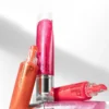 Pearlescent Glitter Plumping Lip Gloss – Clear, Mermaid Pink | Moisturizing Jelly Liquid Lip Tint - Image 14