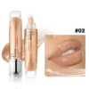 Pearlescent Glitter Plumping Lip Gloss – Clear, Mermaid Pink | Moisturizing Jelly Liquid Lip Tint - Image 12