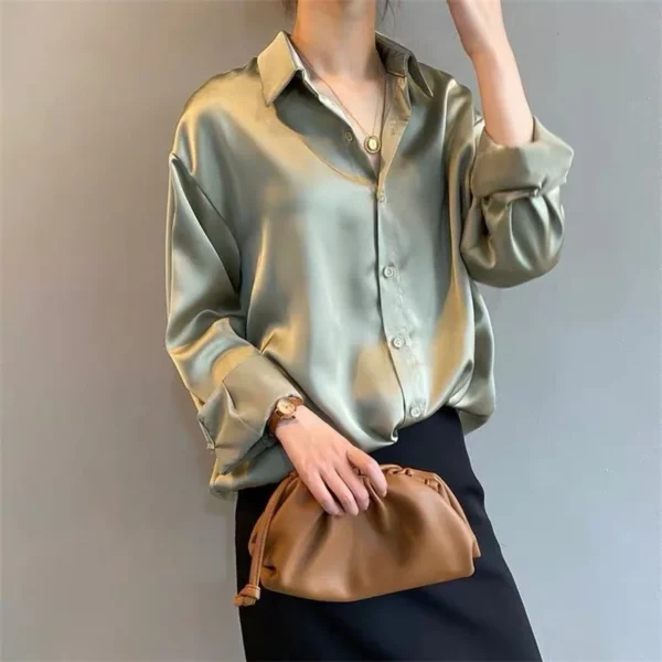 Woman Spring Autumn Style Blouses Shirts Lady Casual Long Sleeve Turn-down Collar Blusas Tops DF4849 - Image 13