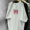 KUSAHIKI Retro Bow Print Women's Summer T-shirt - Image 3