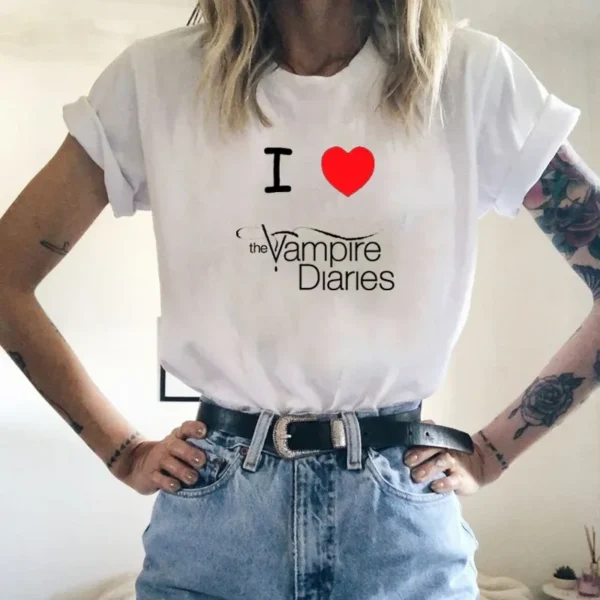 The Vampire Diaries Women's T-shirT Summer Loose Top Female T Shirt Harajuku Ulzzang Clothes Casual O-neck Ladies Tees Top Shirt - Image 10