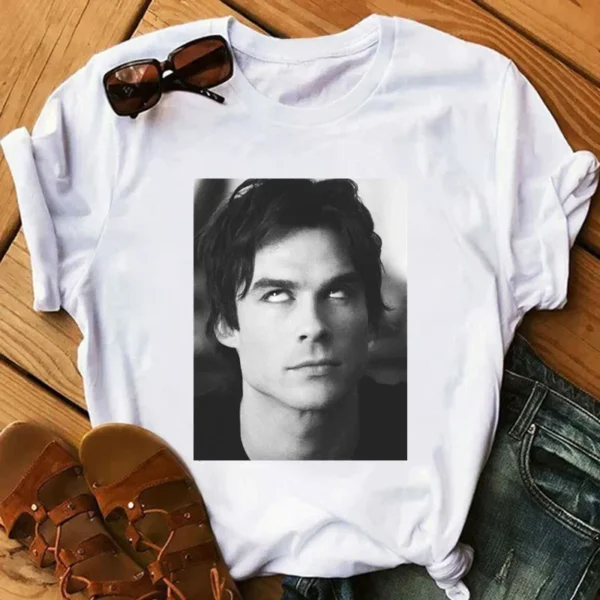 The Vampire Diaries Women's T-shirT Summer Loose Top Female T Shirt Harajuku Ulzzang Clothes Casual O-neck Ladies Tees Top Shirt - Image 2