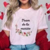 Bridal Shower Wedding T-shirt French Women Bachelorette EVJF Party Tshirt Future Bride Y2k Tshirt Team Bride Bridesmaid Tops - Image 23