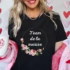 Bridal Shower Wedding T-shirt French Women Bachelorette EVJF Party Tshirt Future Bride Y2k Tshirt Team Bride Bridesmaid Tops - Image 5