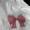 KUSAHIKI Retro Bow Print Women's Summer T-shirt - Image 16