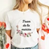 Bridal Shower Wedding T-shirt French Women Bachelorette EVJF Party Tshirt Future Bride Y2k Tshirt Team Bride Bridesmaid Tops - Image 25