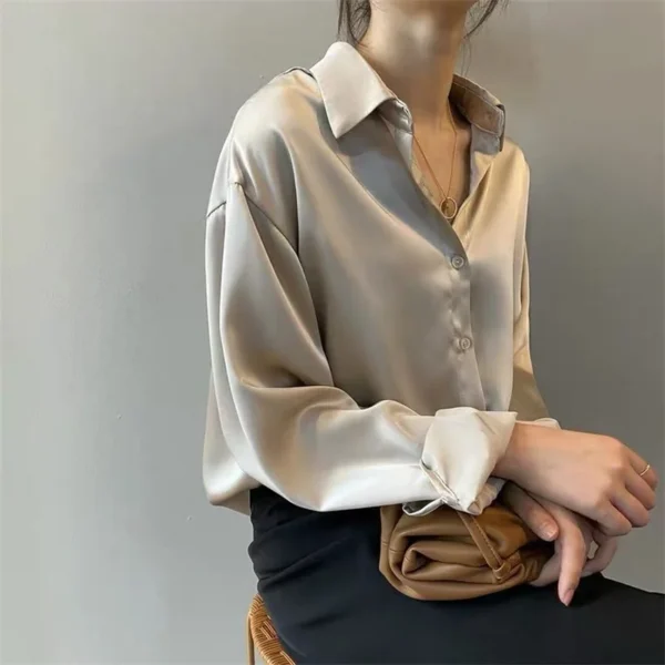 Woman Spring Autumn Style Blouses Shirts Lady Casual Long Sleeve Turn-down Collar Blusas Tops DF4849 - Image 14
