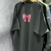 KUSAHIKI Retro Bow Print Women's Summer T-shirt - Image 5