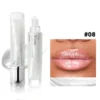 Pearlescent Glitter Plumping Lip Gloss – Clear, Mermaid Pink | Moisturizing Jelly Liquid Lip Tint - Image 7
